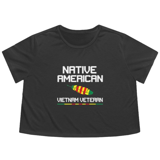 Discover Native American Vietnam Veteran Flowy Cropped Tees