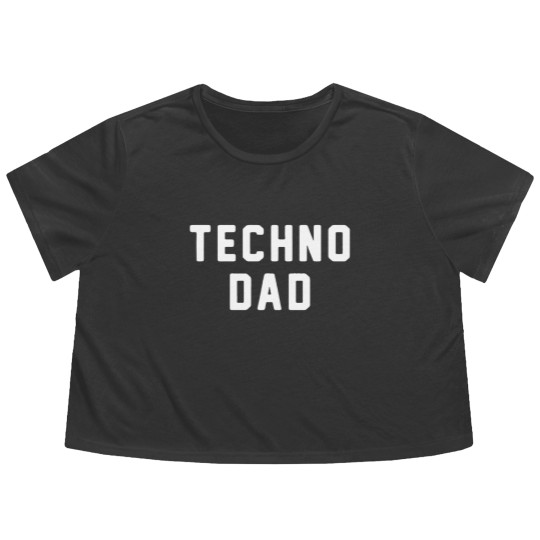 Discover Techno dad Flowy Cropped Tees