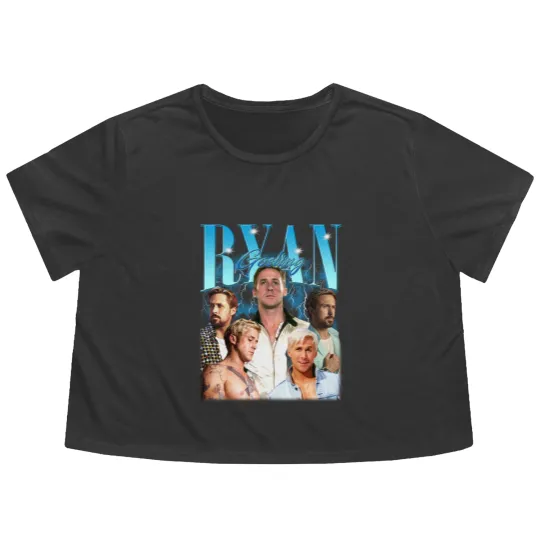 Discover RYAN GOSLING Flowy Cropped Tees, Ryan Gosling Flowy Cropped Tees, Ryan Gosling Flowy Cropped Tees