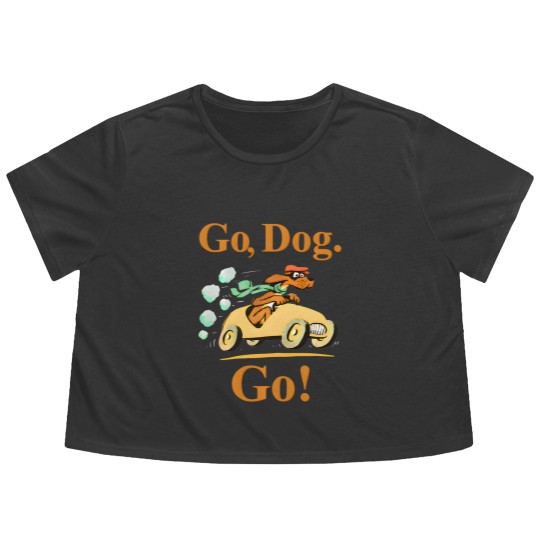 Discover go dog go Flowy Cropped Tees