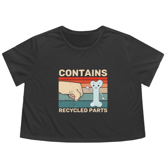 Discover Contains Recycled Parts Bone Marrow Transplant Recipient Flowy Cropped Tees