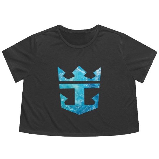 Discover Royal Caribbean Graphic Flowy Cropped Tees