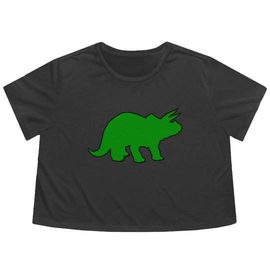 Discover dino 141 Flowy Cropped Tees