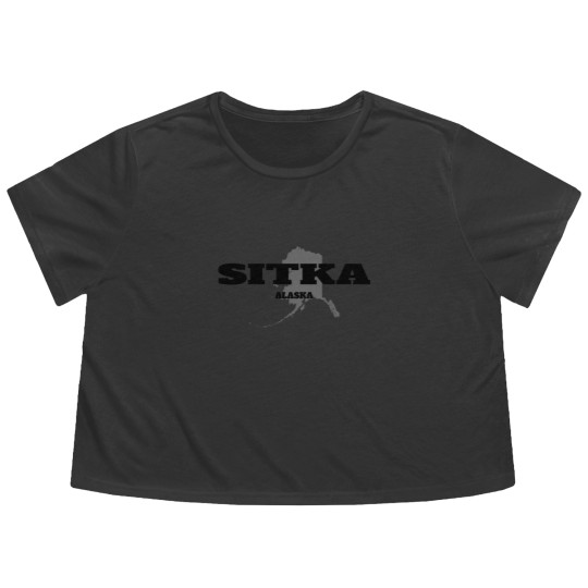 Discover ALASKA SITKA US STATE EDITION Flowy Cropped Tees