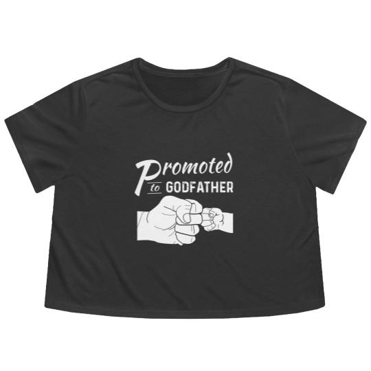 Discover Promoted To Godfather Flowy Cropped Tees