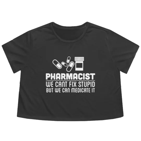 Discover Pharmacist - pharmacist - pharmacy Flowy Cropped Tees