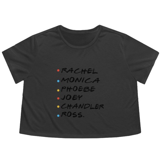 Discover rachel monica phoebe joey chadler ross hipster Flowy Cropped Tees
