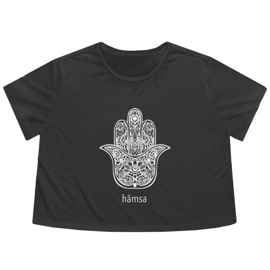 Discover Hand of buddha Flowy Cropped Tees