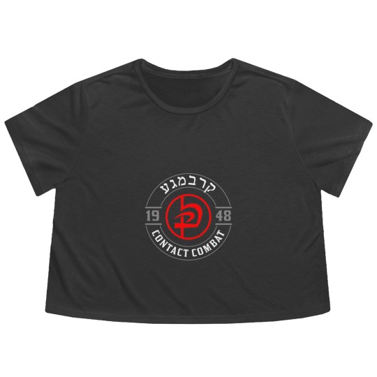Discover Old School Krav Maga Hebrew Symbol Logo Flowy Cropped Tees
