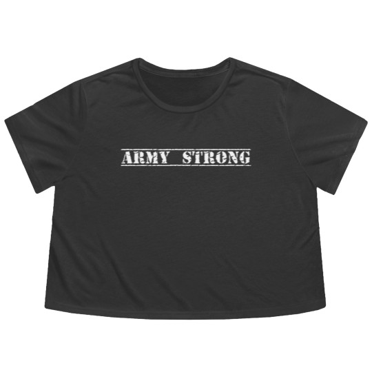 Discover US Army - Army Strong Flowy Cropped Tees