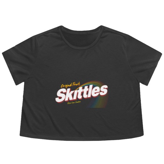 Discover skittles Flowy Cropped Tees