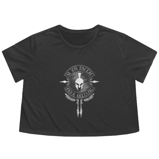 Discover Sparta - Si Vis Pacem Para Bellum Flowy Cropped Tees