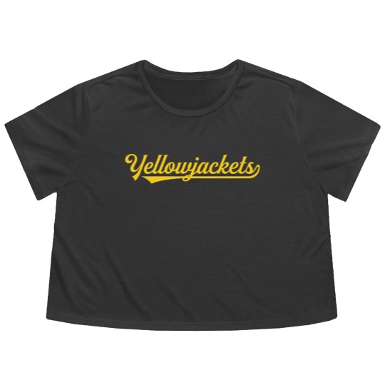 Discover Yellowjackets Flowy Cropped Tees