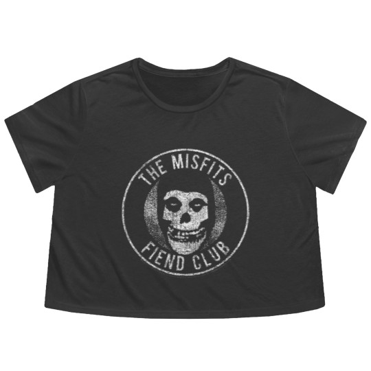 Discover Misfits Fiend Club Faded Flowy Cropped Tees