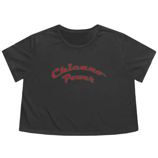 Discover Chicano Power Flowy Cropped Tees