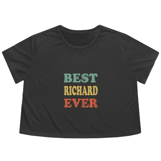 Discover Best Richard Ever Funny Personalized First Flowy Cropped Tees