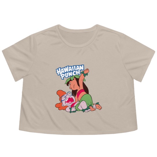 Discover Lilo Hawaiian Punch Flowy Cropped Tees, Hawaiiann Punch Lilo And Myrtle Flowy Cropped Tees, Magicc Kingdom Flowy Cropped Tees