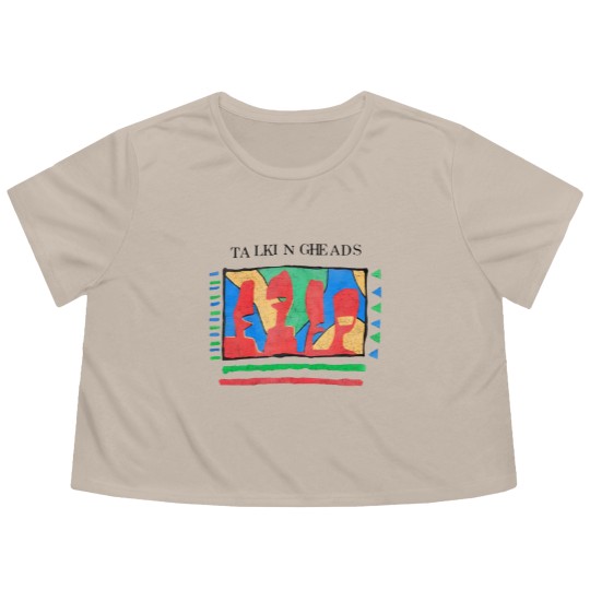 Discover Talking Heads Vintage Distressed - Talking Heads - Flowy Cropped Tees