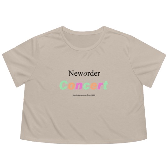 Discover vintage 1989 New Order Concert North American Tour Flowy Cropped Tees