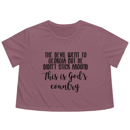Discover This is God's country - Blake Shelton - Flowy Cropped Tees