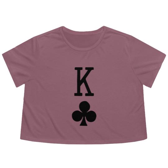 Discover King Of Clubs - Sleeve Flowy Cropped Tees