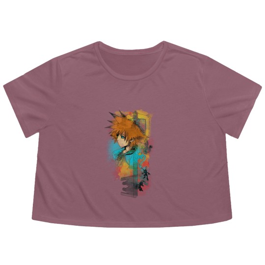 Discover Kingdom of Watercolors - Kingdom Hearts - Flowy Cropped Tees