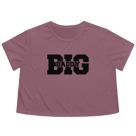 Discover Big Daddy father's day Dad father hero logo Flowy Cropped Tees