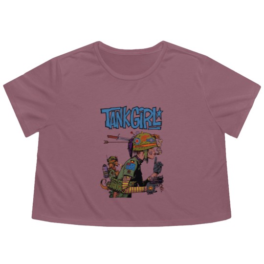 Discover Tank Girl Feminist Charlie Don't Surf Meme Flowy Cropped Tees Funny Vintage Style  Flowy Cropped Tees