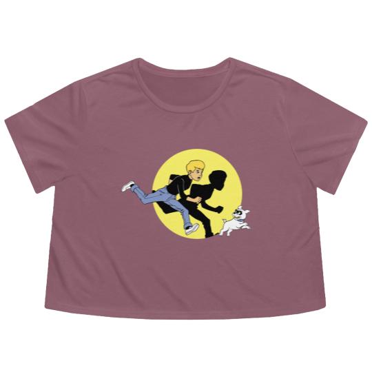 Discover Double Tin Quest - Jonny Quest - Flowy Cropped Tees