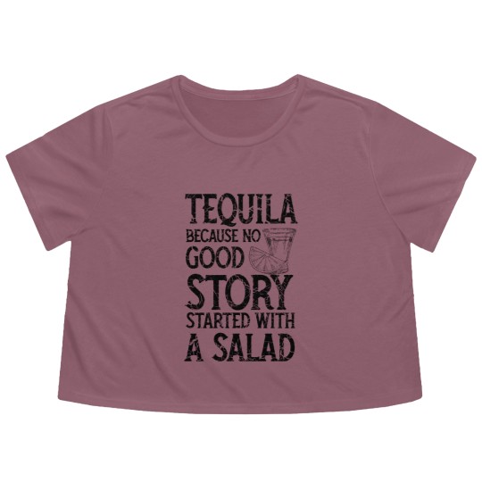 Discover Tequila instead of salad story - Tequila - Flowy Cropped Tees