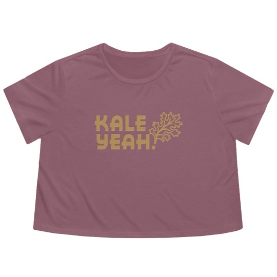 Discover Kale Yeah Flowy Cropped Tees