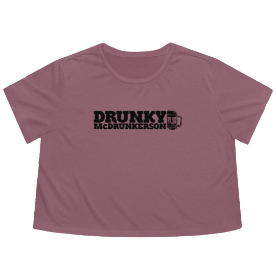Discover DRUNKY McDRUNKERSON Flowy Cropped Tees
