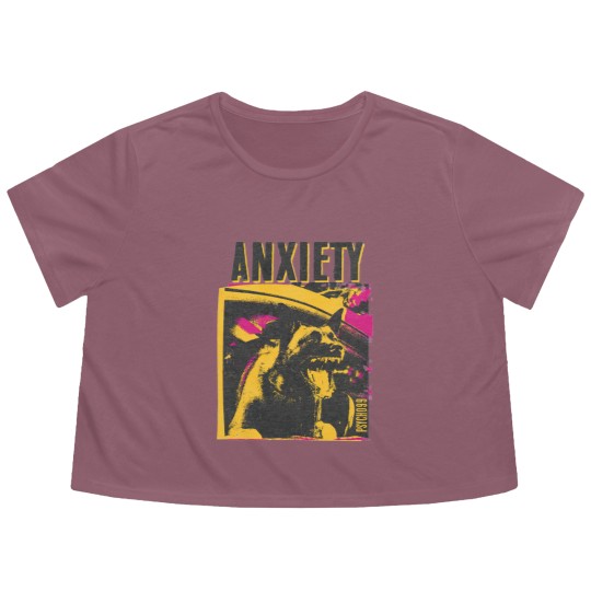 Discover anxiety by psycho99 - Anxiety - Flowy Cropped Tees