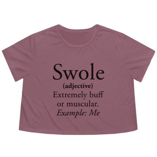 Discover Swole Flowy Cropped Tees