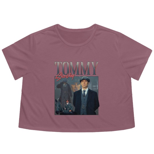 Discover Tommy Shelby Homage Flowy Cropped Tees Flowy Cropped Tees Top Peaky TV Show Gift Tom Thomas By Order Cillian Murphy