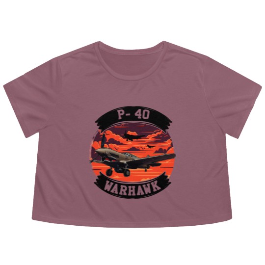 Discover P-40 WARHAWK FORMATION - P 40 Warhawk - Flowy Cropped Tees