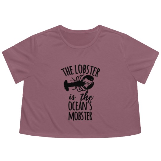 Discover The lobster is the ocean's mobster Flowy Cropped Tees