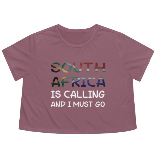 Discover South Africa is calling and I must go - South Africa - Flowy Cropped Tees