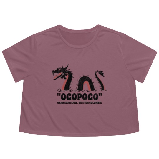 Discover "Ogopogo" - Okanagan Lake, British Columbia - Okanagan Lake British Columbia - Flowy Cropped Tees