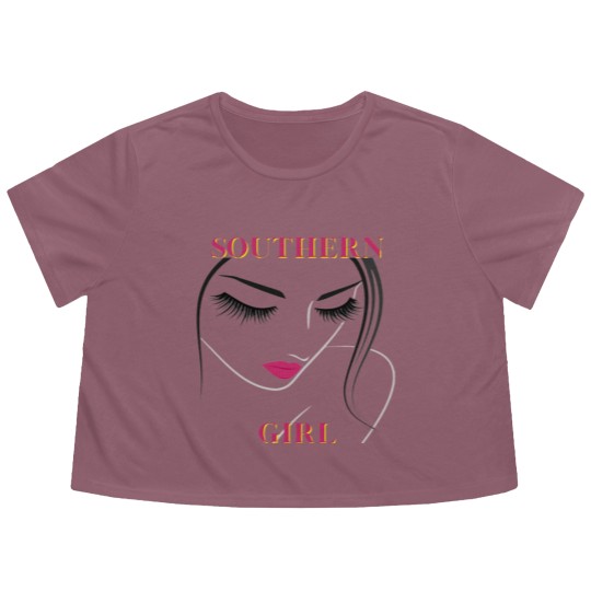 Discover Southern Girl Flowy Cropped Tees