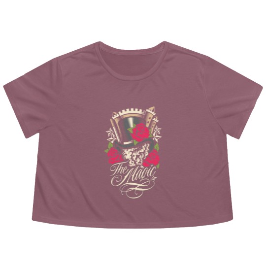 Discover the magic - magician Flowy Cropped Tees
