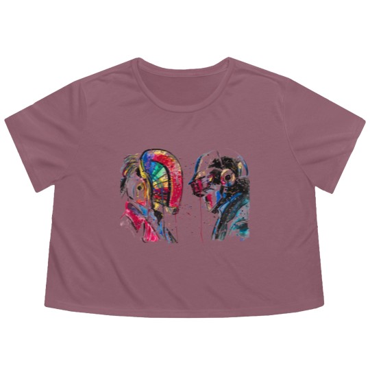 Discover Technologic-Daft Punk - Daft Punk - Flowy Cropped Tees
