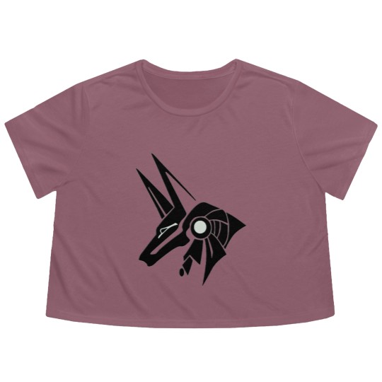 Discover Anubis . pharaoh.egypt Flowy Cropped Tees
