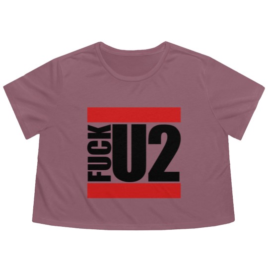 Discover Red middle finger sport colors stinkfinger show sy Flowy Cropped Tees