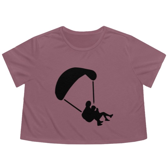 Discover Skydive Flowy Cropped Tees