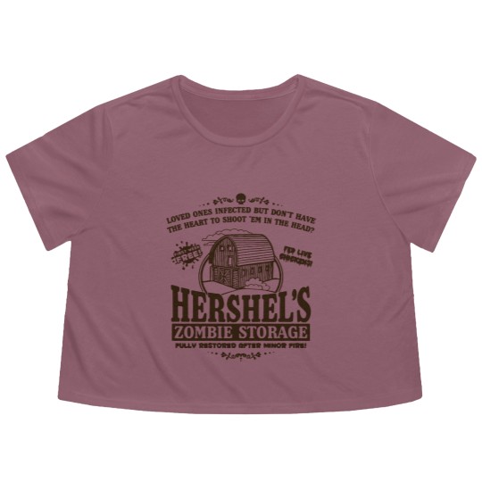 Discover Hershel's Zombie Storage - Hershels Zombie Storage - Flowy Cropped Tees