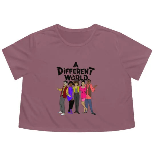 Discover Black Tv Shows A Different World Black TV Shows Flowy Cropped Tees