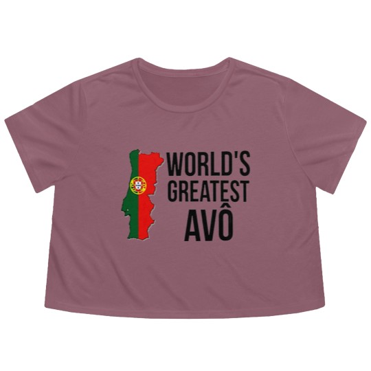 Discover Portuguese Grandpa Avô Flowy Cropped Tees