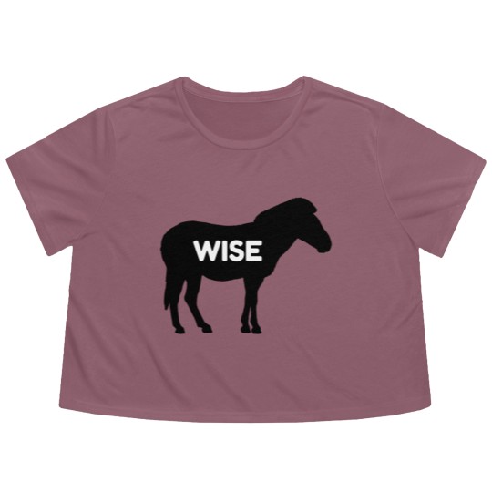 Discover Wise Ass Funny Donkey Funny Flowy Cropped Tees