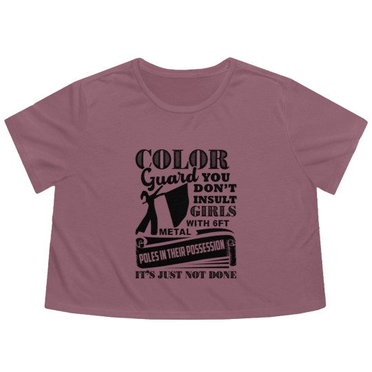 Discover Love Color Guard Flowy Cropped Tees